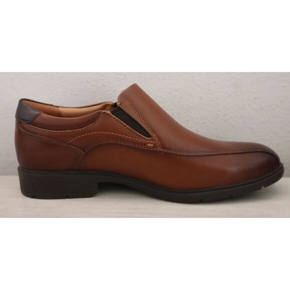 Clarks Artisan 26184339 Mens Sz 9.5M Dark Tan Leather Eldredge Step Loafers main image 10